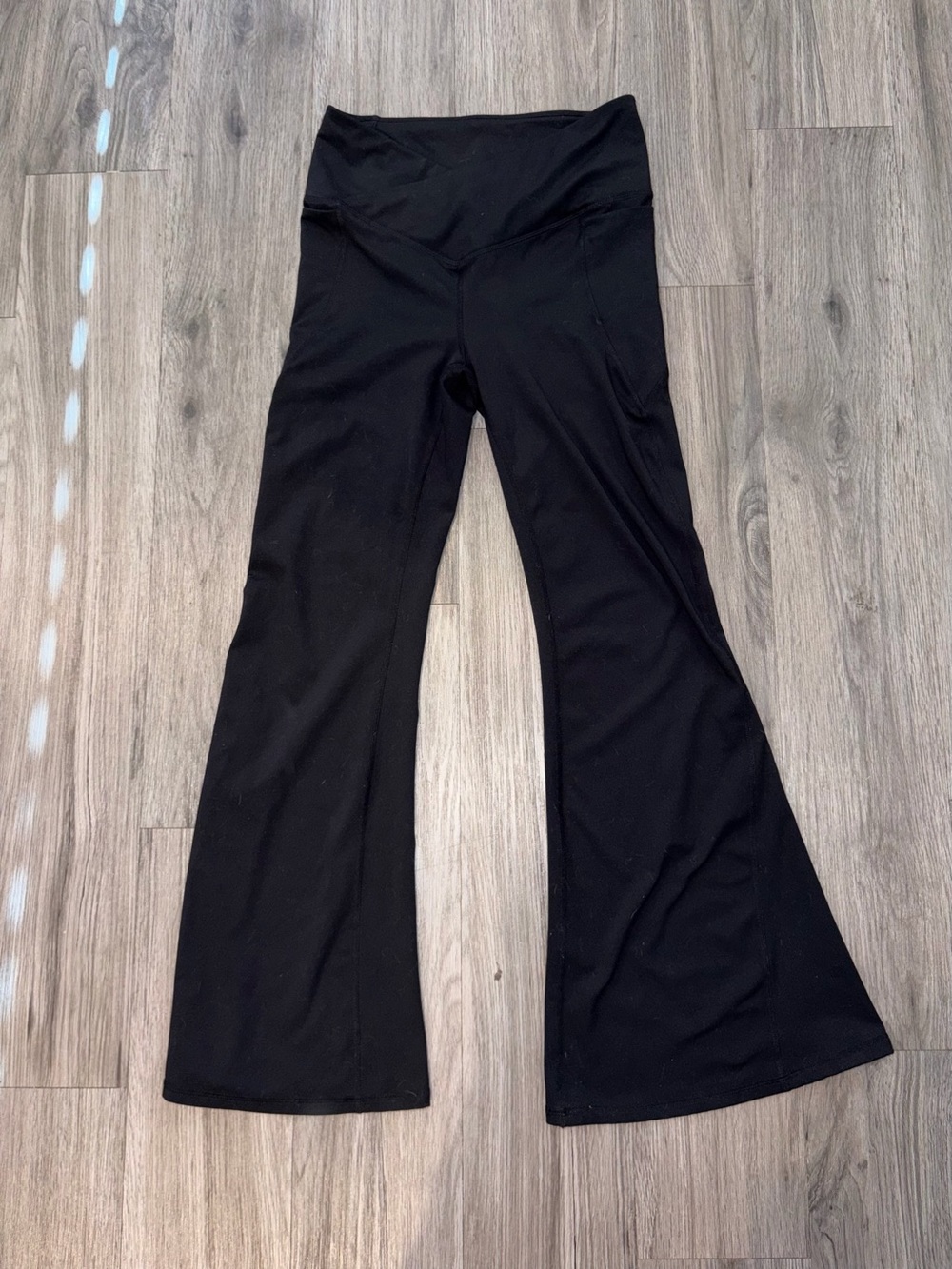 Fabletics Black High-Waist Boot-Cut Yoga Pants
